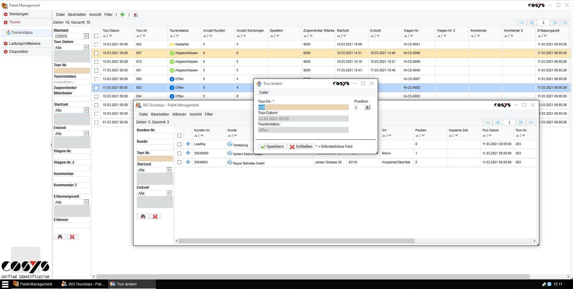 COSYS WebDesk Transport COSYS WebDesk Transport