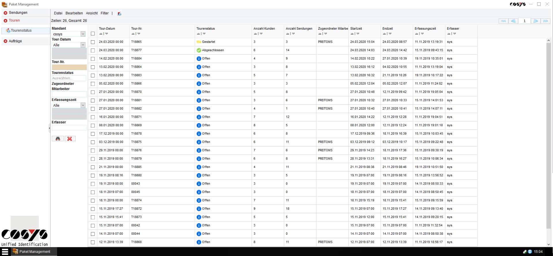 COSYS WebDesk Transport COSYS WebDesk Transport