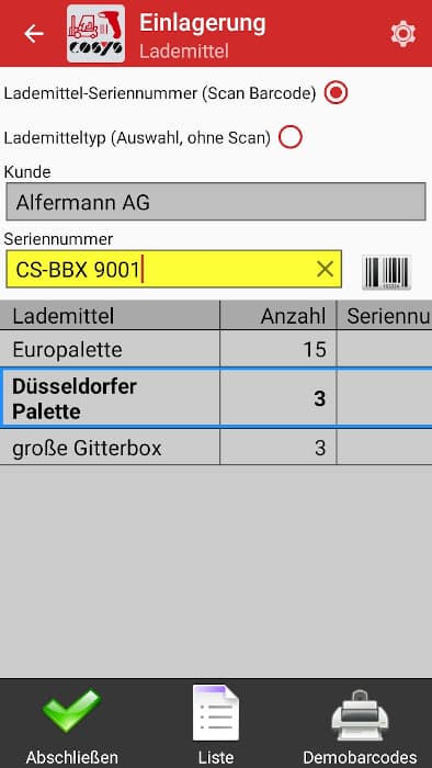 gestion autonome des moyens de chargement