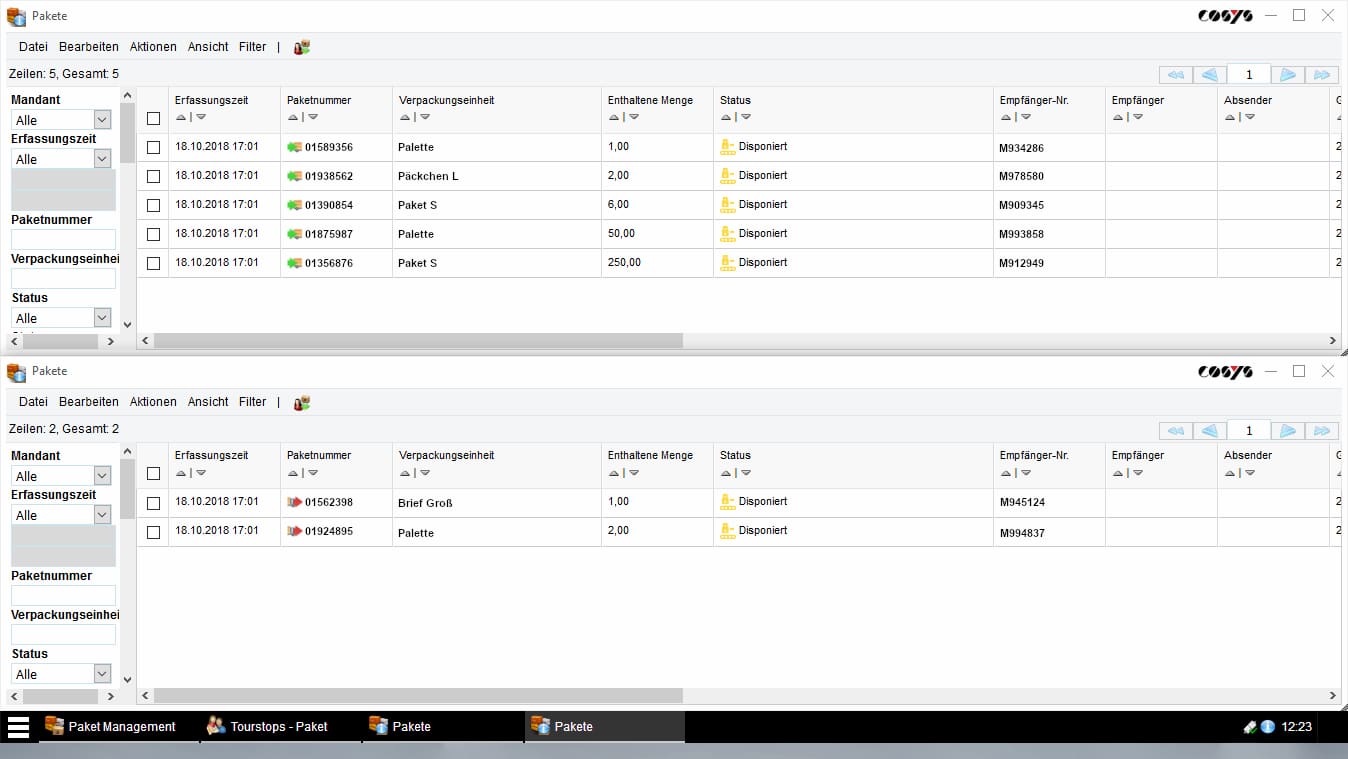 Numérisation de livraison inversée / collecte des clients Numérisation de livraison inversée / collecte des clients