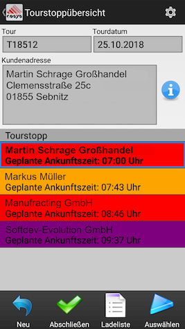Numérisation de livraison inversée / collecte des clients