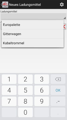 Gestion des moyens de chargement Scannage de livraison Saisie mobile des données