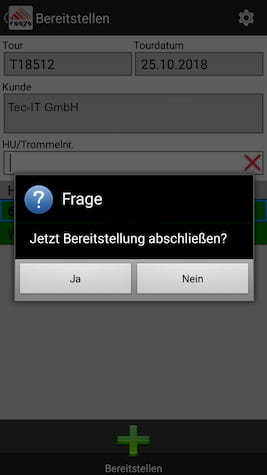 Scannage de livraison Saisie mobile des données COSYS