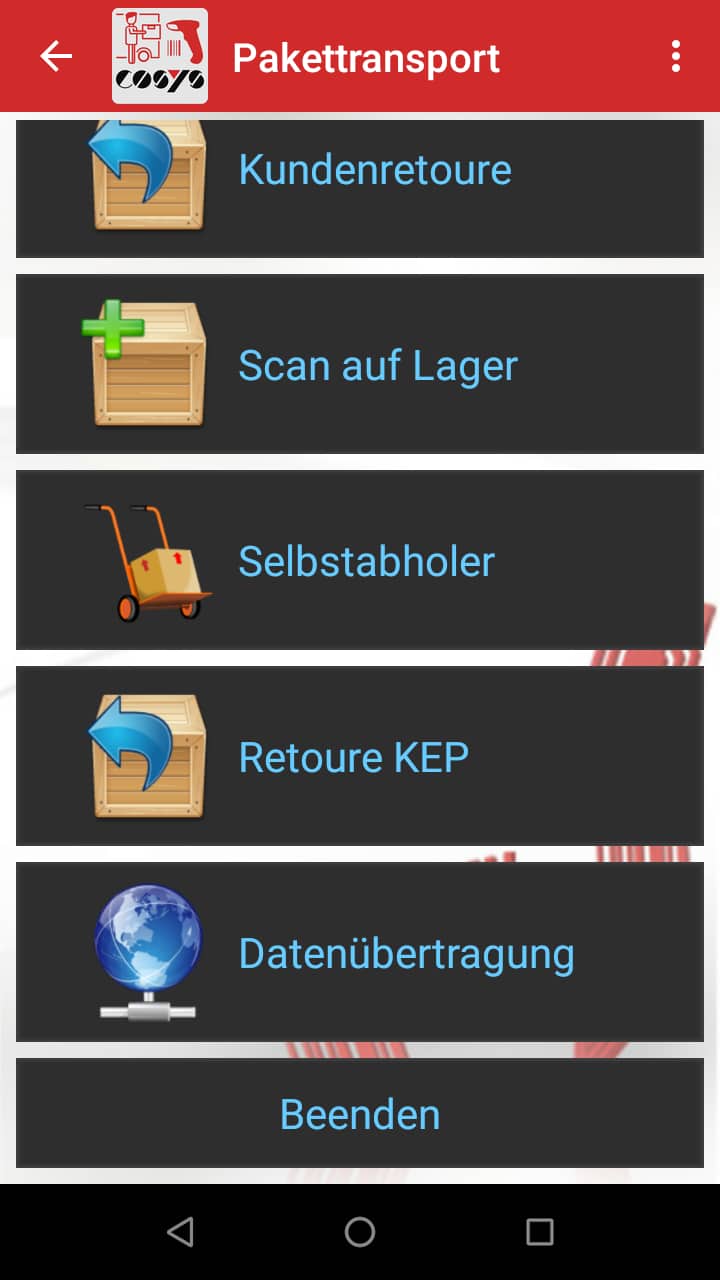 Transport dans les modules logiciels de gestion des paquets