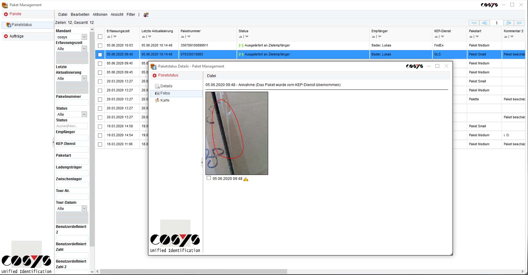 Logistique interne Gestion des colis Logistique interne Gestion des colis
