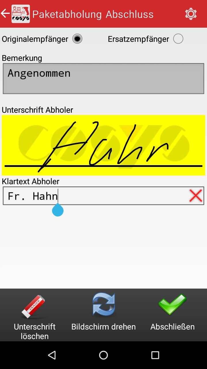 Enlèvement de colis Paketshop Software