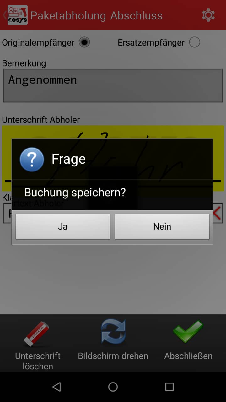 Enlèvement de colis Paketshop Software