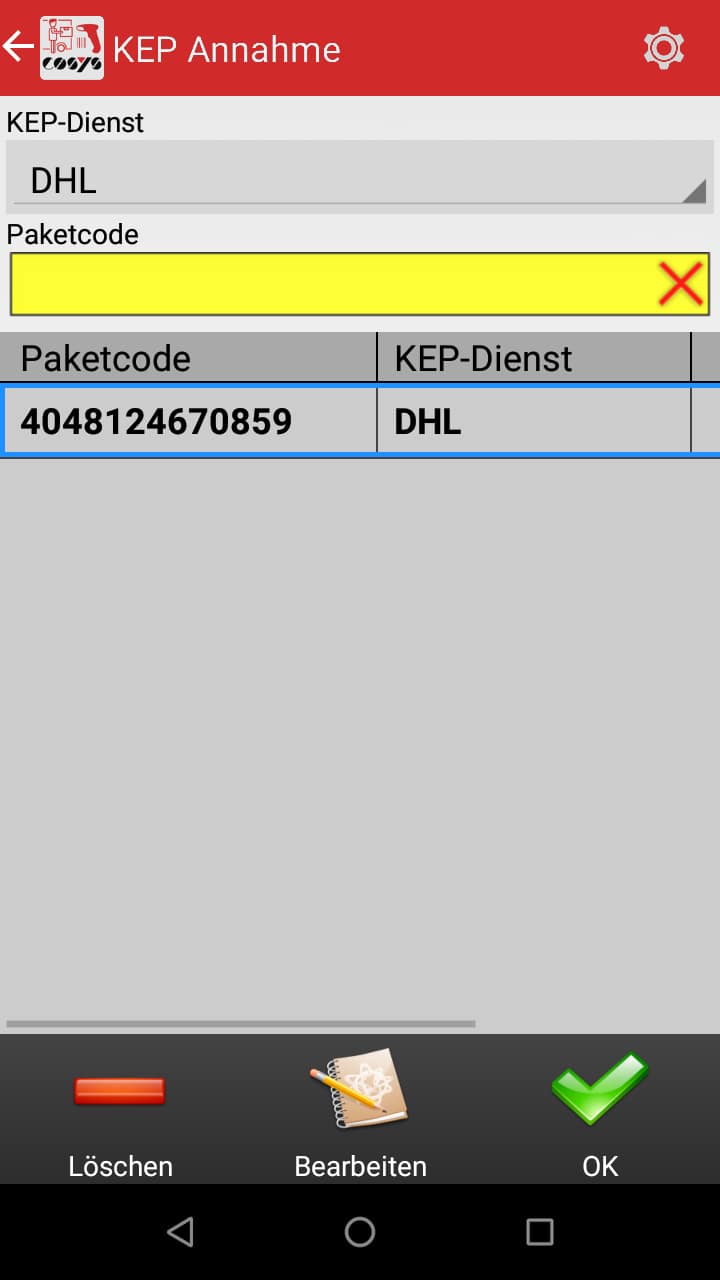Transport im Paket Management Softwaremodule