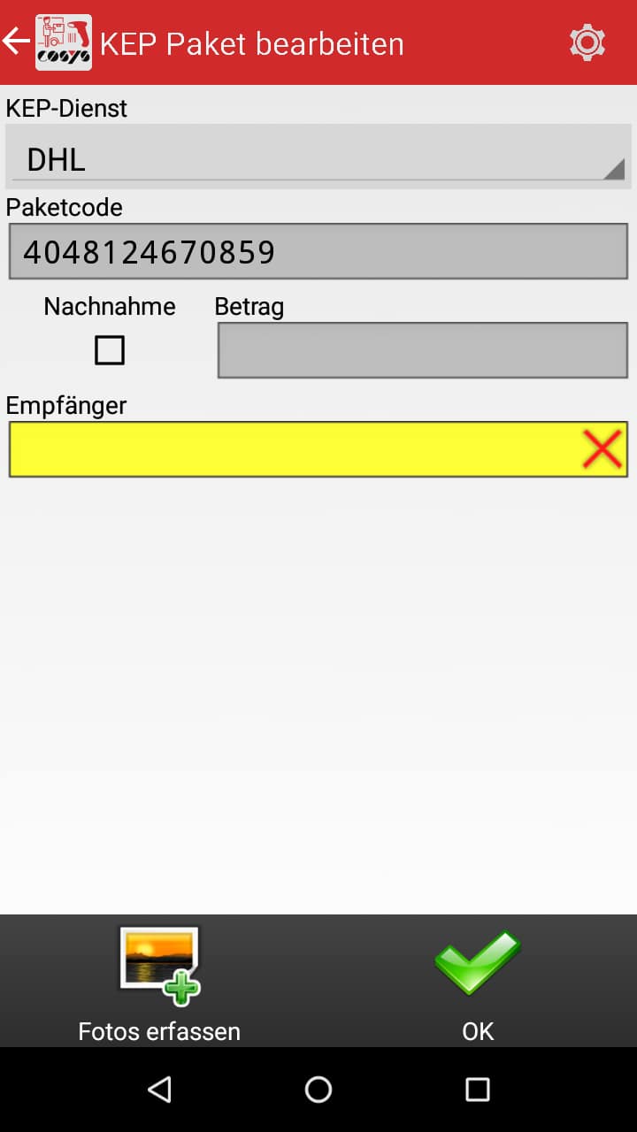 Transport im Paket Management Softwaremodule