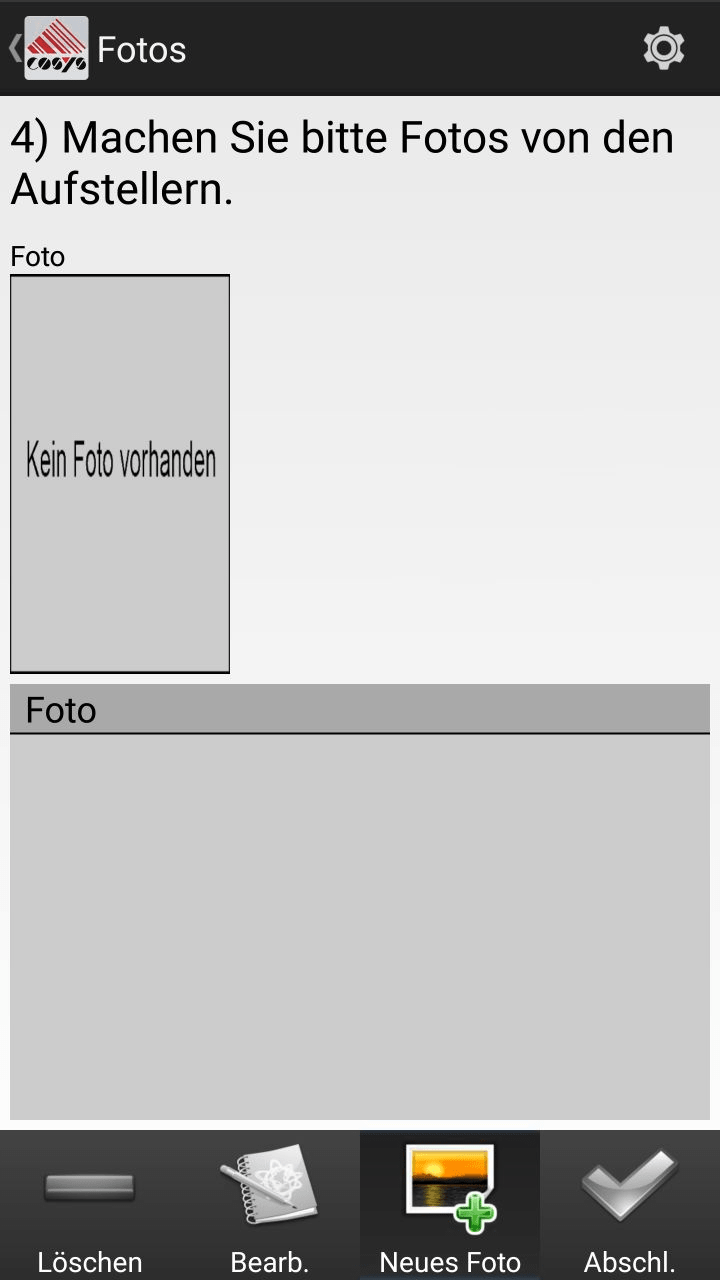 Préparation de commandes Aperçu des articles Logiciel Android de COSYS
