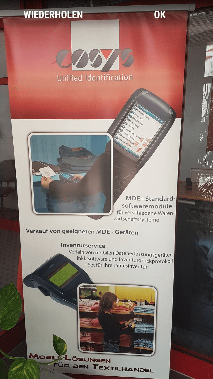 Préparation de commandes Filtrer les emplacements de stockage Logiciel Android de COSYS