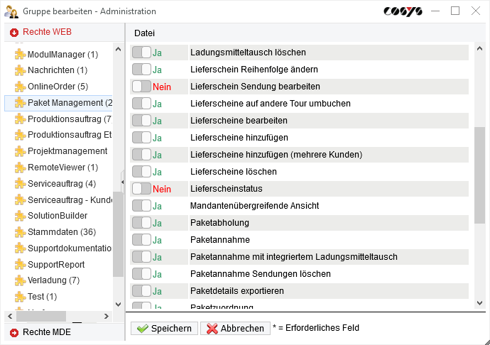 Administration Gestion des groupes